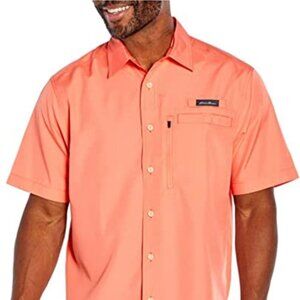 EDDIE BAUER $70 Men's Woven Tech Shirt XL NEW WITH TAG‎